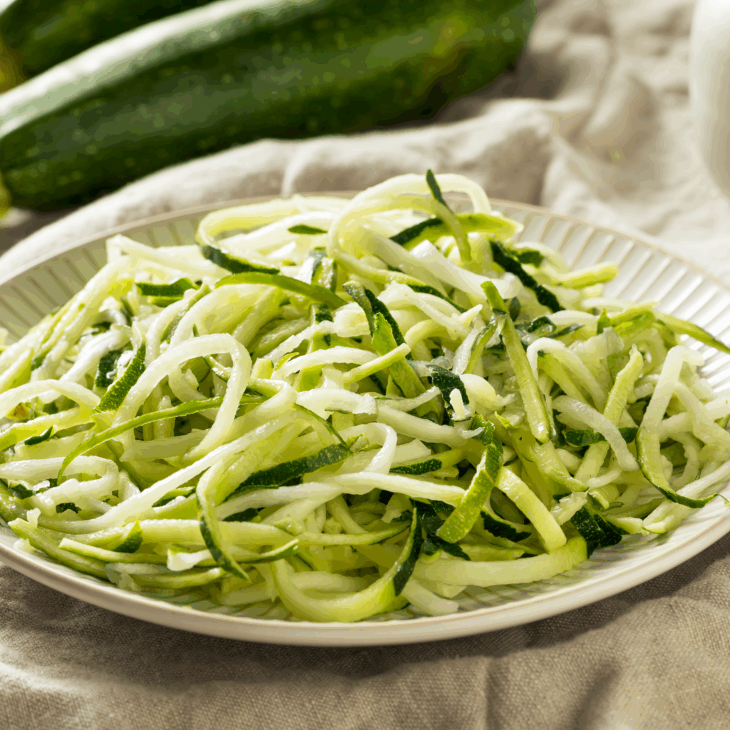 Zucchini Noodle Salad with Lemon-Herb Dressing