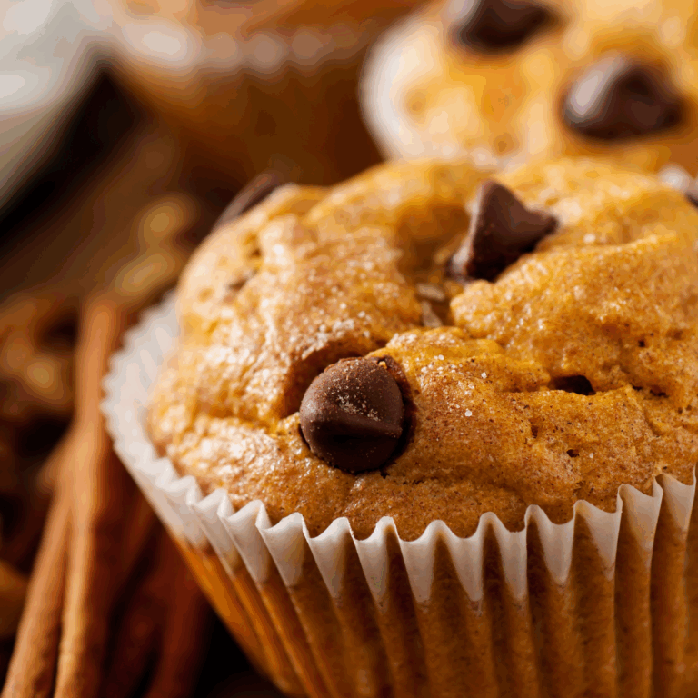 pumpkin chocolate chip muffins